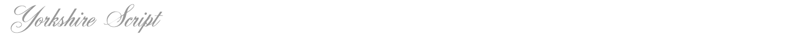 Yorkshire Script font preview